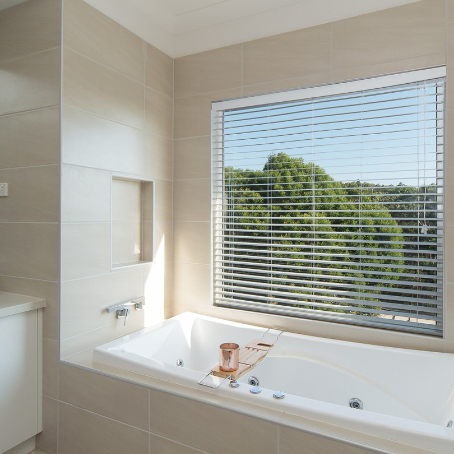 Modern Venetian Blinds 50mm Slats White/ Grey Living Room Bathroom 